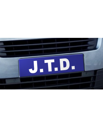 Cache plaque d'immatriculation avantage JTD bleu